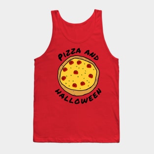 Pizza and Halloween Horror Food Tank Top